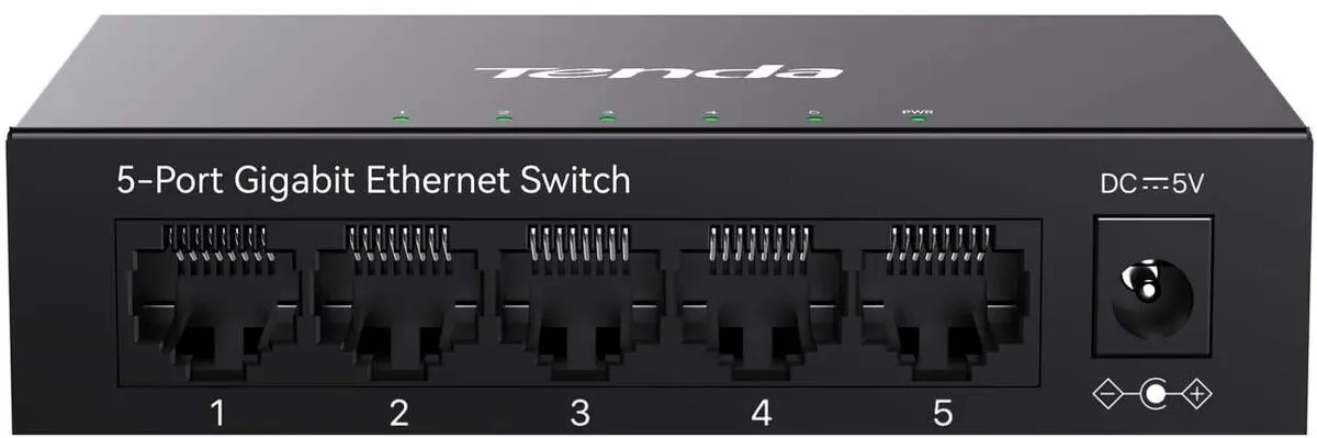 Коммутатор Tenda TEG1005M с 5 портами Gigabit Photo 5