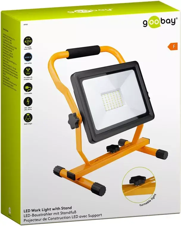 GOOBAY LED darba lampa ar statīvu 50 W Photo 10