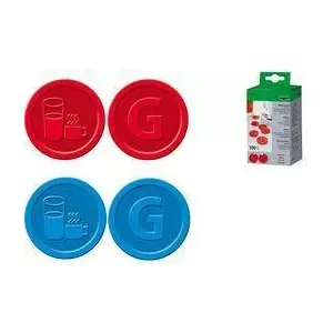 Žetons Sigel WM004 plastmasas, dzeltens, Ø 25 mm, polipropilēns, der parādiem un skaitīšanai