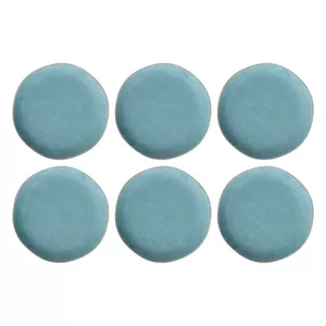 Dinner plates Rose&Tulipani Concerto Fuse Azzurro set of 6, 27 cm