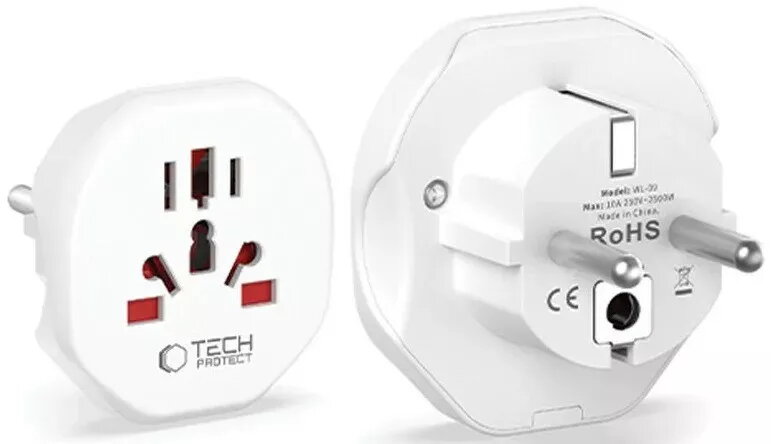 Ceļojumu adapteris Tech‑Protect WL-09 EU uz