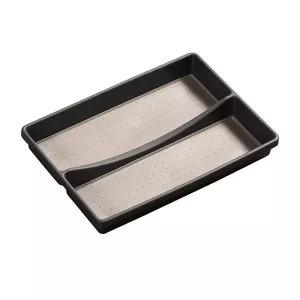 Virtuves piederumu turētājs KESPER DE7630093, polipropilēns, 32,5×23×4,5 cm, melns