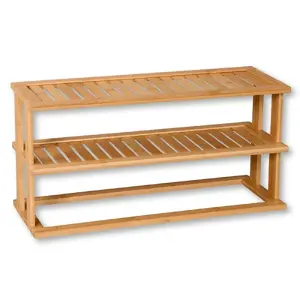 Двухъярусная полка KESPER PLAUKTS 55×27×20 см бамбук FSC – компактное хранение