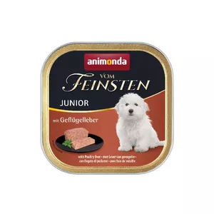 Wet dog food Animonda Vom Feinsten Junior with Poultry Liver 150 g, 10% protein, 7% fat