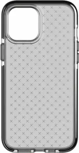 Protective Phone Case Tech21 EvoCheck for iPhone 12 Pro Max — Cover, Translucent Smokey/Black, for 6.7"