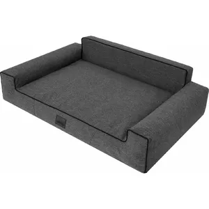 Dog bed Hobbydog Glamour Black XL — size XL, black color