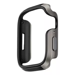 Чехол Uniq Valencia для Apple Watch Series 46mm, титаново‑серебристый