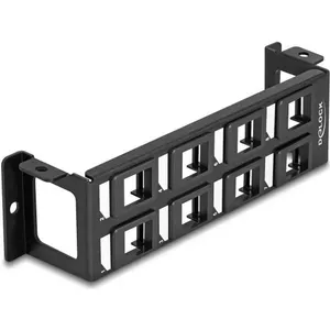 Patch panel DeLOCK 86517 Black Metal Plastic Wall mounting
