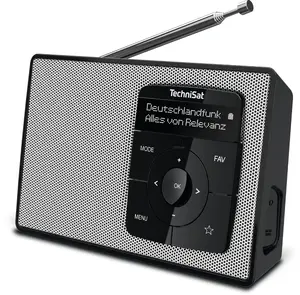 Table radio TECHNISAT DIGITRADIO 2 DAB+ Bluetooth, DAB+/FM, Bluetooth streaming, portable design
