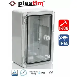 Electro Base PP3 Plastic Enclosure, Transparent, 300x200x130 mm
