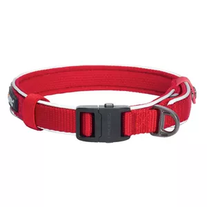 Dogness reflective dog collar XL, red — size XL, adjustable, high-visibility strip