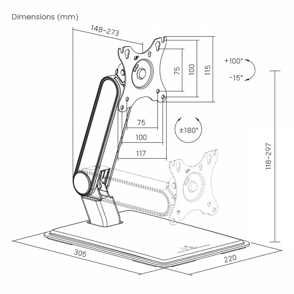 Touch Screen Stand MACLEAN MC-989 Photo 2