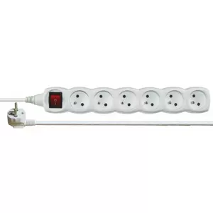 Переключаемый PDU Emos 1902160200 6 AC розеток 2м кабель Белый