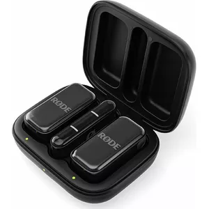 Bezvadu mikrofons Rode Wireless Micro Lightning — omnidirekcijas, 48 kHz, 24 bitu, 100 m darbības rādiuss, 7 h baterija