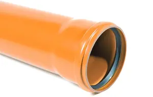 WAVIN PVC Outdoor Sewer Pipe DN160, 4.0 mm Wall Thickness, 2000 mm Length