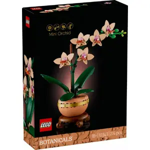 Construction toy LEGO Icons 10343 Mini Orchid flower arrangement, 274 pieces, height 250 mm