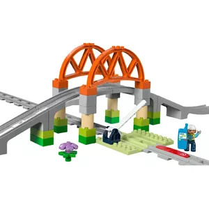 LEGO DUPLO Railway Bridge and Tracks Expansion Set 10426 – DUPLO railway bridge and curved tracks for young children