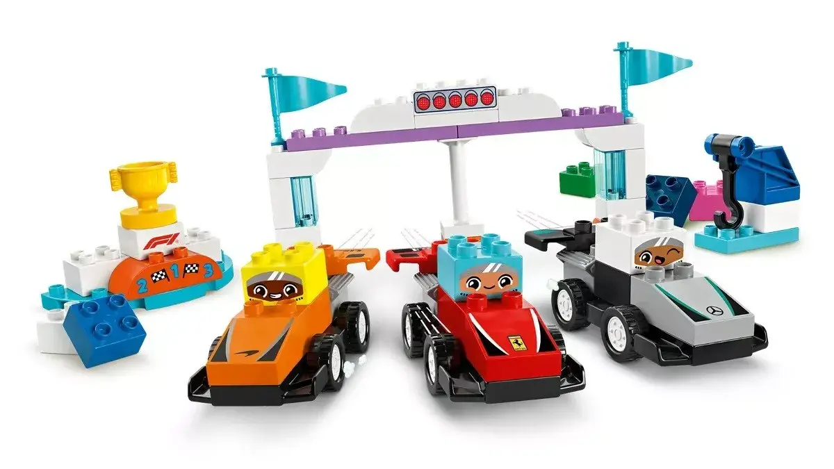 LEGO DUPLO F1 Team Racing Cars 10445 komplekts Photo 4