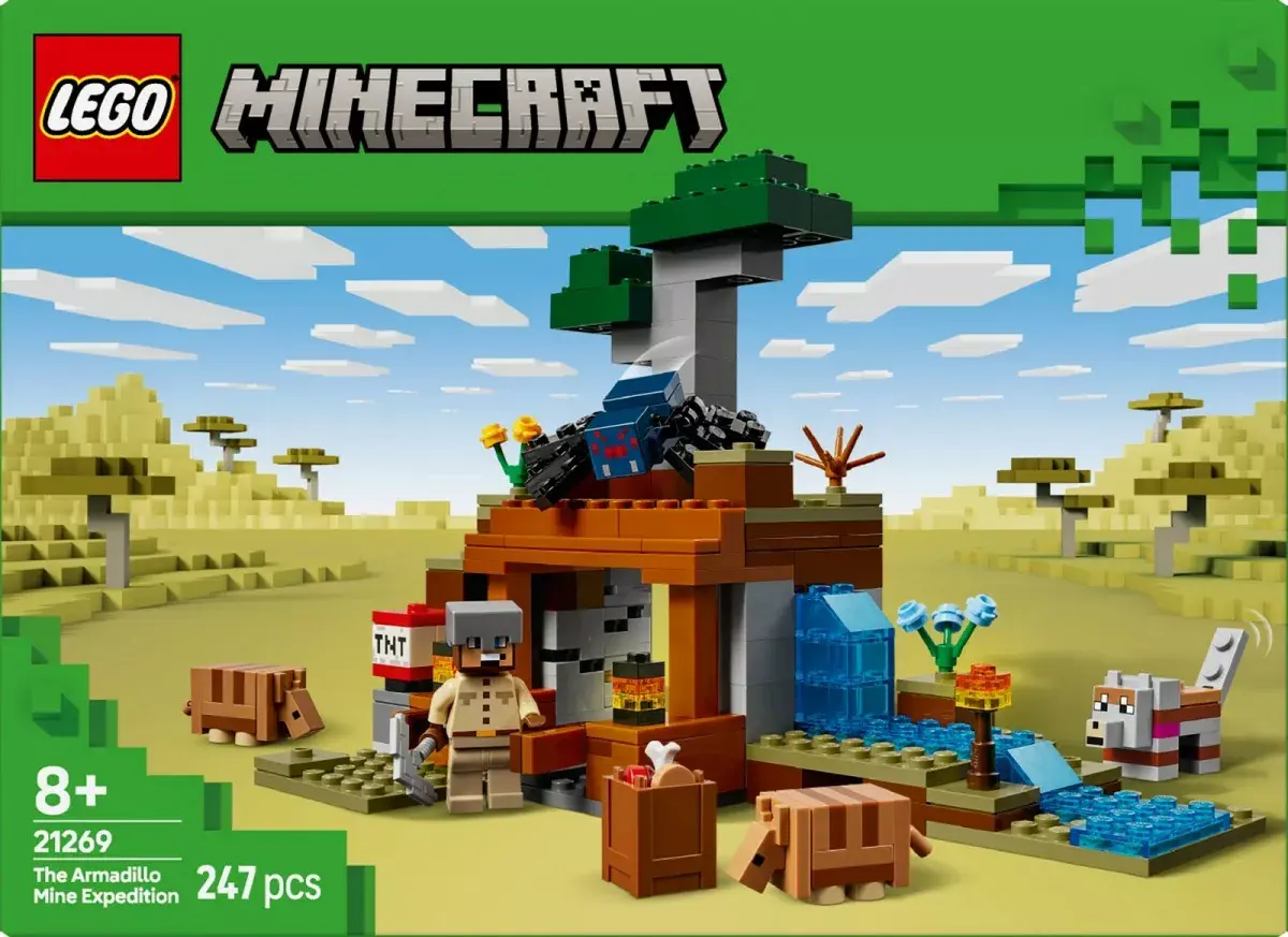 LEGO Minecraft The Armadillo Mine Expedition 21269 komplekts Photo 3