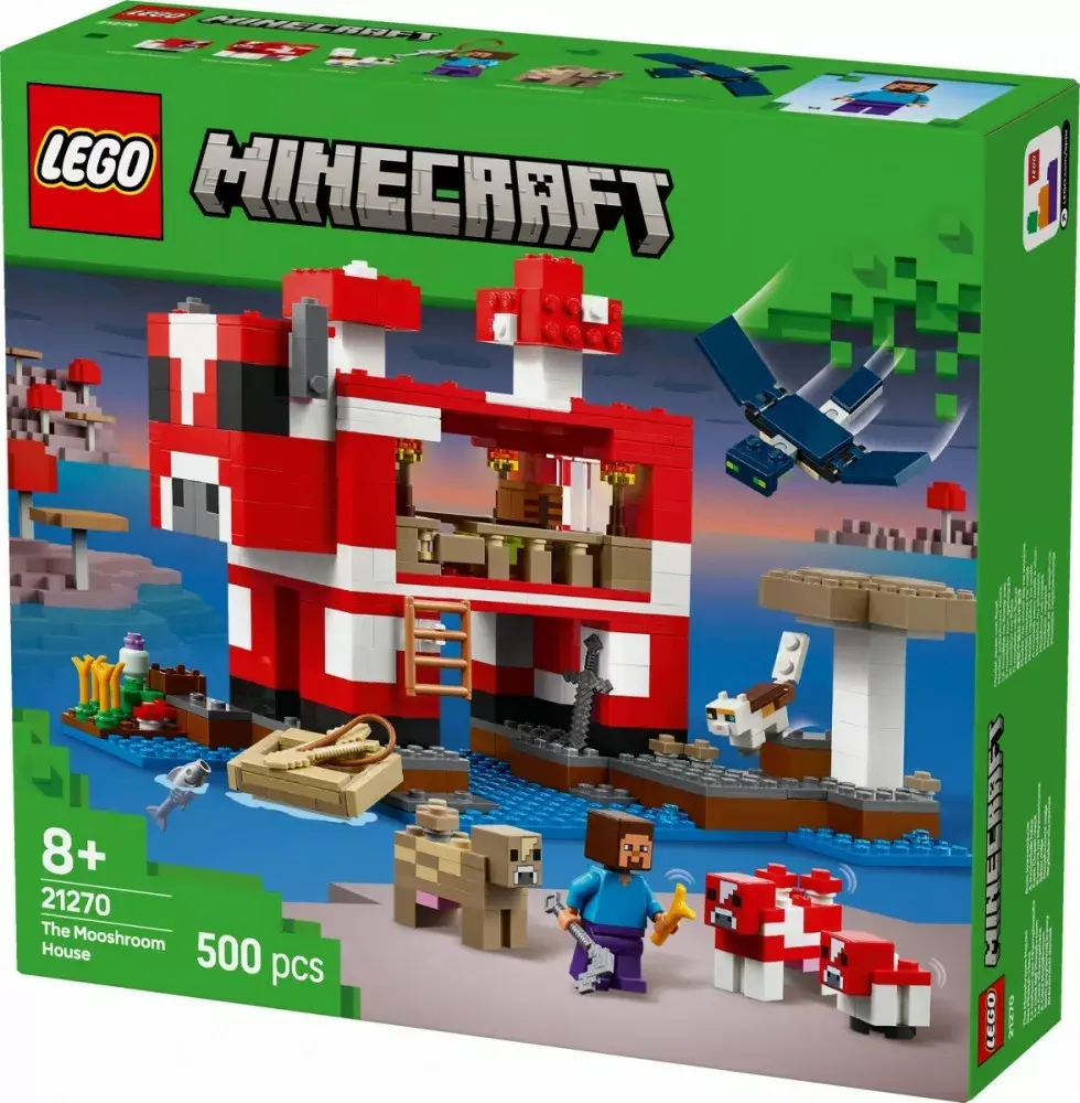 LEGO Minecraft 21270 The Mushroom Cow House set Photo 2