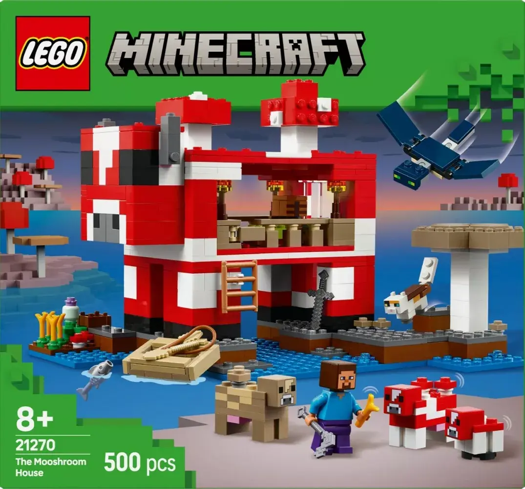 LEGO Minecraft 21270 The Mushroom Cow House set Photo 3