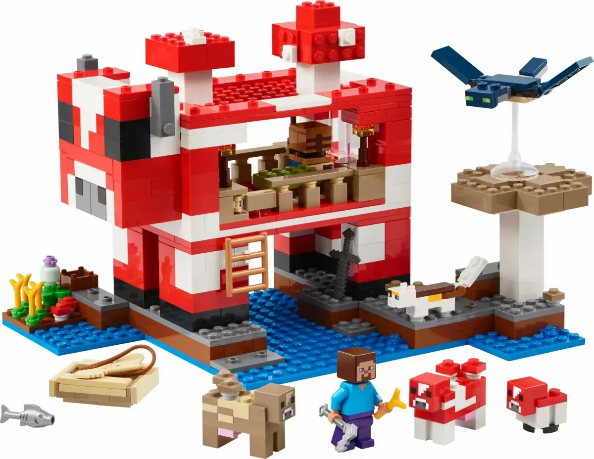 LEGO Minecraft 21270 The Mushroom Cow House set Photo 8
