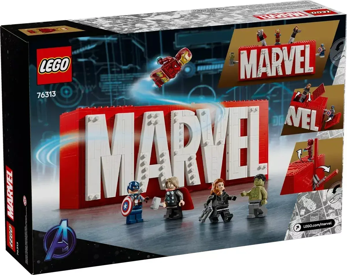 LEGO 76313 Marvel Logo & Minifigures set Photo 2