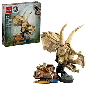 LEGO building set Triceratops Skull 76969 — Jurassic World model, 468 pieces, recommended age 9+