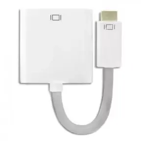 Cable QOLTEC Mini-DVI to DVI 0.17 m — white