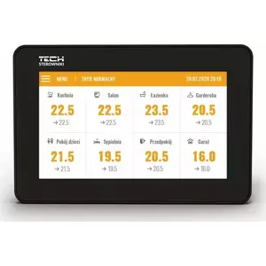 Control panel TECH-STEROWNIKI M-8n for L-8E strip, model WG.20.0138, wireless flush-mount, black