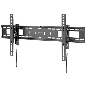 Manhattan TV & Monitor Mount Anti Theft Wall Tilt 43-100 Black VESA 200x200 to 800x400mm Max 75kg