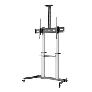 TV & Monitor Mount, Manhattan, Trolley Stand, 60-100", VESA 200x200-1000x600mm, Max 80kg