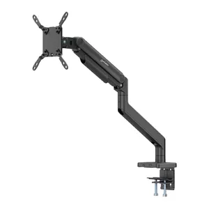 Desk Full-Motion Monitor/TV Mount MANHATTAN for 17–49" screens, VESA 75x75–200x200 mm, max 20 kg, C-clamp or grommet, black