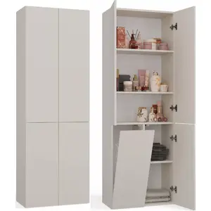 Vannas istabas skapis top e shop NEL DD 1K, sienas izlietnes skapītis, Kashmire Beige