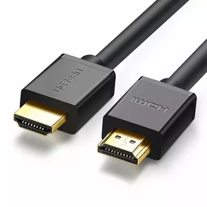 HDMI kabelis UGREEN HD104 1 m, melns — HDMI 2.0 saderīgs, 4K atbalsts