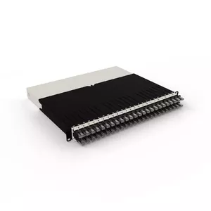 Tīkla kabelis PATCHBOX .one 8RU RJ-45 Cat6a 0.8m Melns