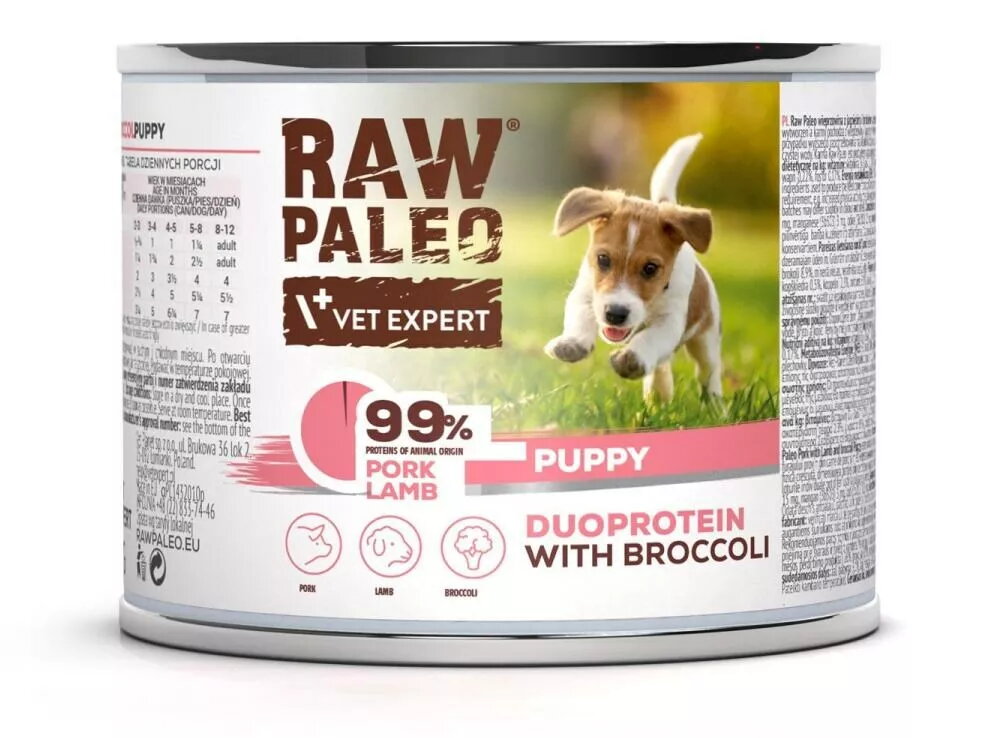 Mitrs suņu barības VETEXPERT RAW PALEO