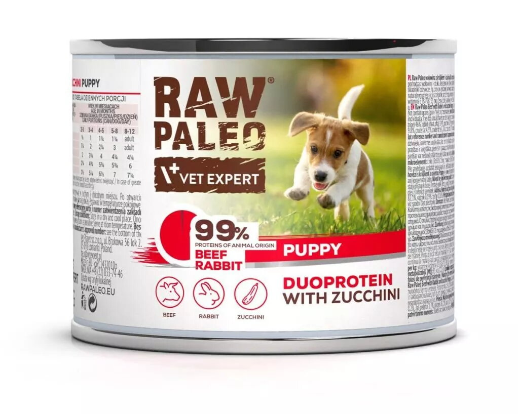 Mitrs suņu barības VETEXPERT RAW PALEO