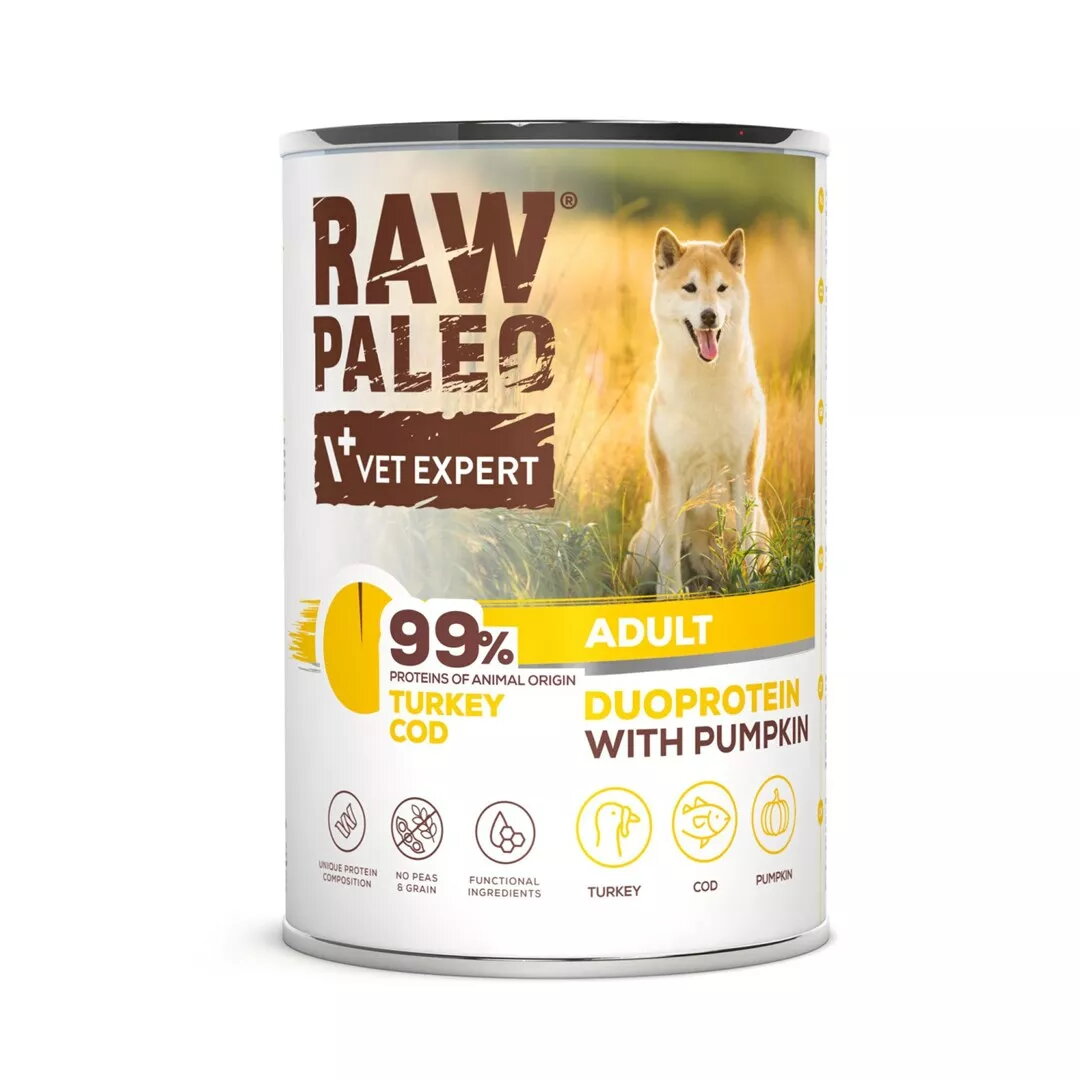 Mitrs suņu barība VETEXPERT RAW PALEO
