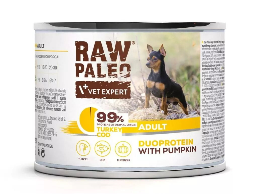 Mitras barības konservi suņiem VETEXPERT RAW