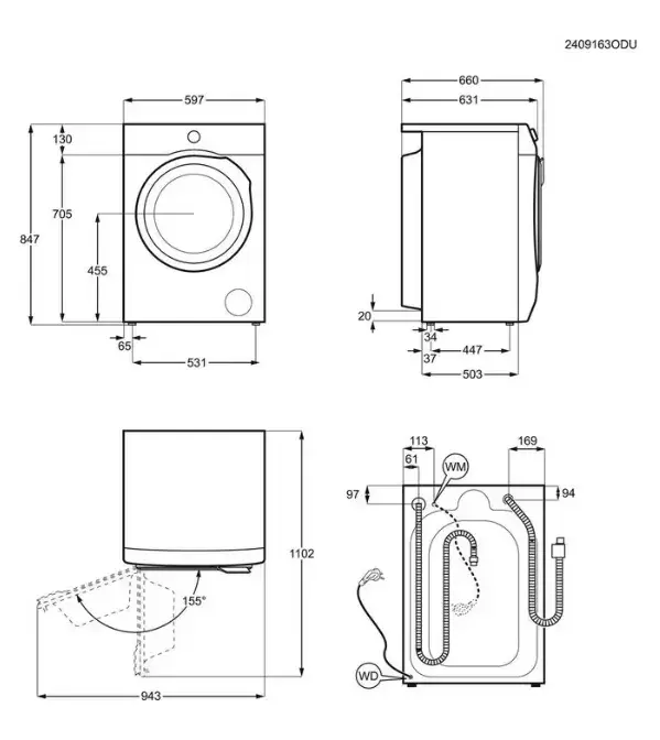 Стирально-сушильная машина Electrolux EW8W7607QE Photo 3