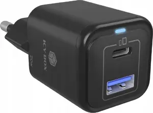Зарядное устройство для мобильных устройств ICY BOX IB-PS1020-PD Универсальное Черное AC Быстрая зарядка