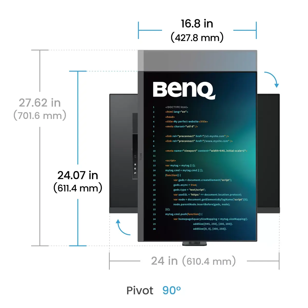 BenQ RD280UA 28.2" 4K Ultra HD monitors Photo 7