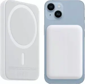 Powerbank . ECOBOX POWER BANK 5000MAH WHITE MAGSAFE WIRELESS