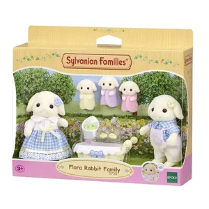 Epoch Sylvanian Families Flora Rabbit Family Multicolour Polyvinyl chloride (PVC) Figure Set