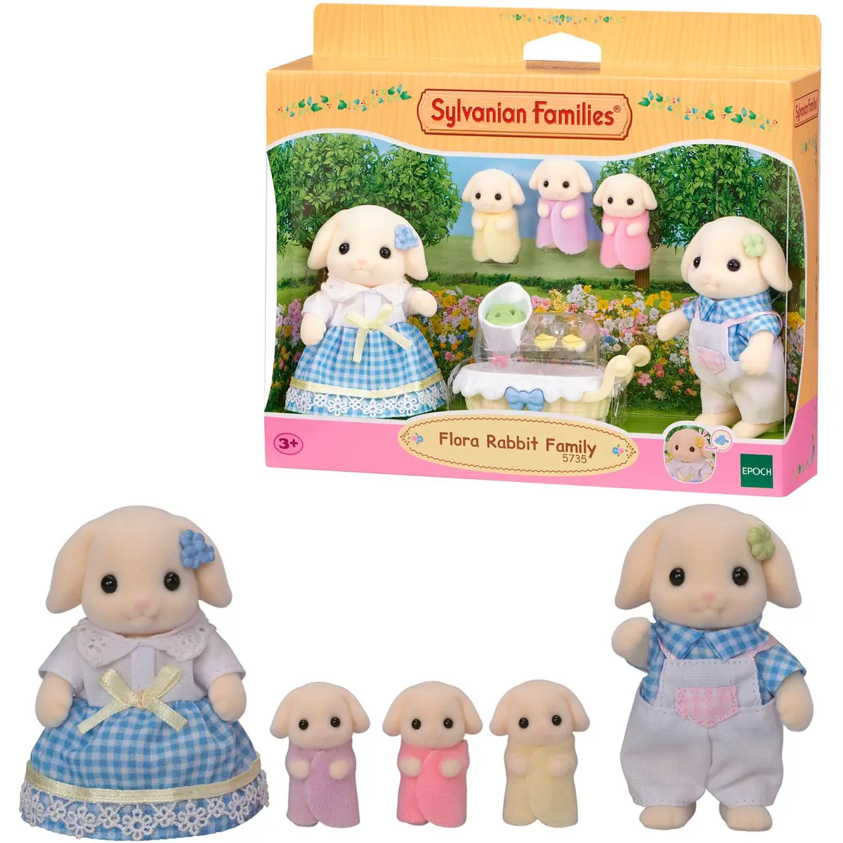 Epoch Sylvanian Families Flora Rabbit Family Photo 12