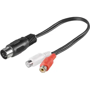 Goobay Audio Cable Adapter DIN Male to Stereo RCA Female 0.2 m