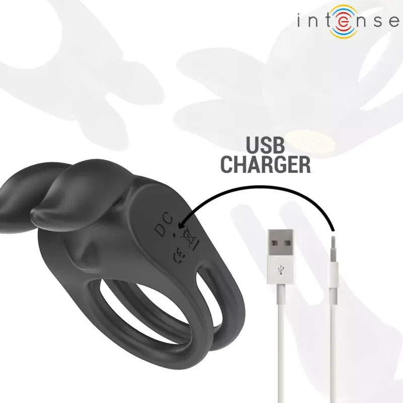 Penis Attachment INTENSE SAM VIBRATOR DOUBLE PENIS RING Photo 6