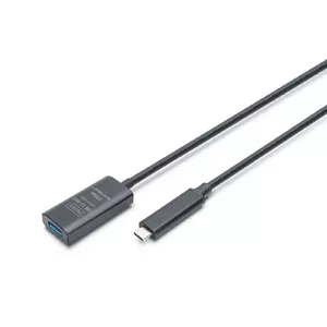 Digitus DA-73113 USB kabelis USB 3.2 Gen 2 (3.1 Gen 2) 5 m USB C USB A Melns