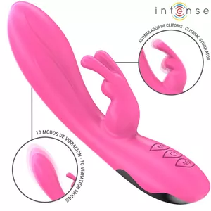 Вибратор INTENSE Randall Rabbit Силикон Розовый